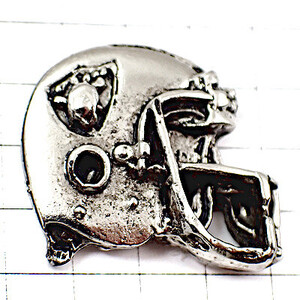 ピンバッジ・オークランドレイダースNFLアメフトUSAシルバー銀色 LAS-VEGAS RAIDERS HELMET NFL USA◆フランス限定ピンズ