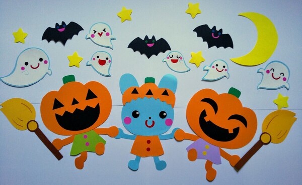 ★ハッピーハロウィン★幼稚園.保育園.施設.壁面.装飾.保育.壁面飾り.秋.9月.10月.11月.児童館.新学期.壁面装飾