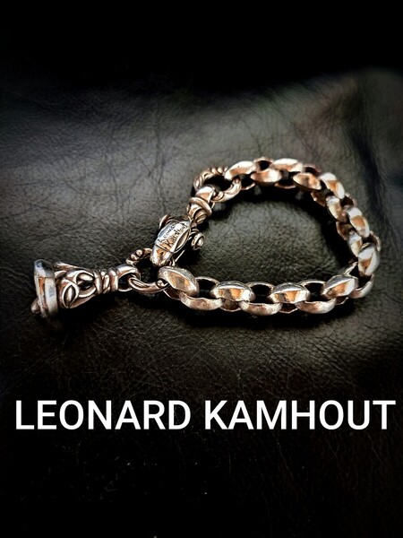 希少 LEONARD KAMHOUT 初期モデル レナードカムホート ロンワンズ ヘロンブレス クレーンベル シルクリンク ブレスレット バングル 再出品