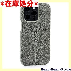 iPhone13Pro 用 ケース エイ革 スマホケー グレー 革 スティングレイ 本革 183-4sti13p 262