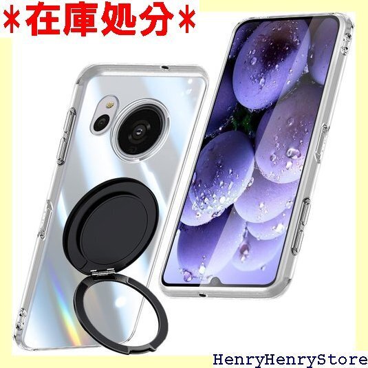 AQUOS sense8 ケース クリア マグネット搭 ンド機能 縦横両対応 車載ホルダー 耐衝撃 薄型 ケース 1696