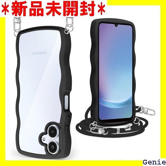 Galaxy A25 5G ケース/SC-53F ケー 肩掛け 薄型 軽量 TPU ワイヤレス充電対応 ブラック 30