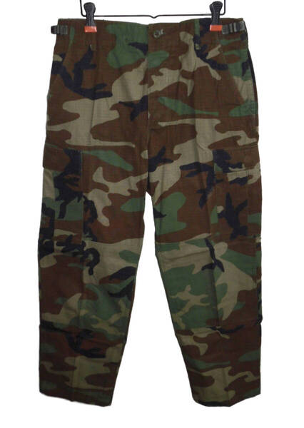 ◇ 90’s ビンテージ 米軍 U.S.MILITARY 実物 BDUパンツ リップストップ ウッドランドカモ カーゴパンツ S-R 1995年製