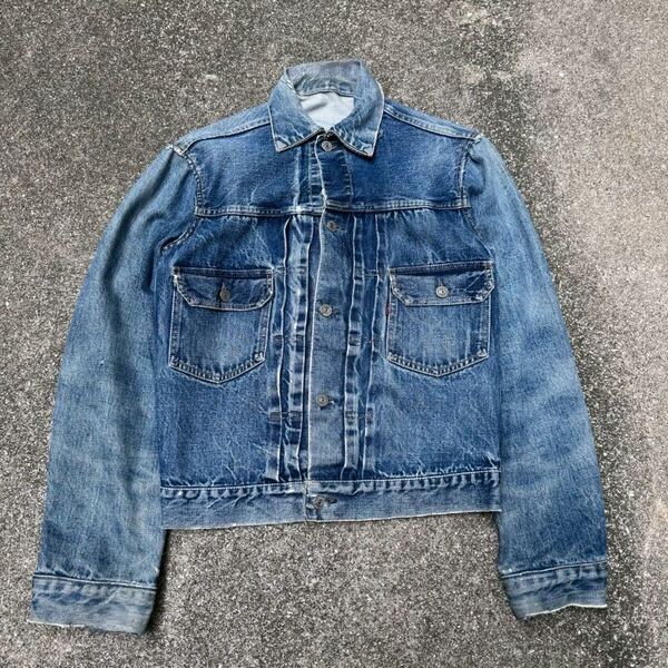 50s Levi's 507XX デニムジャケット セカンド ヴィンテージ 2nd ジージャン USA製 507 紙パッチ bigE 506XX 501リーバイス 36相当