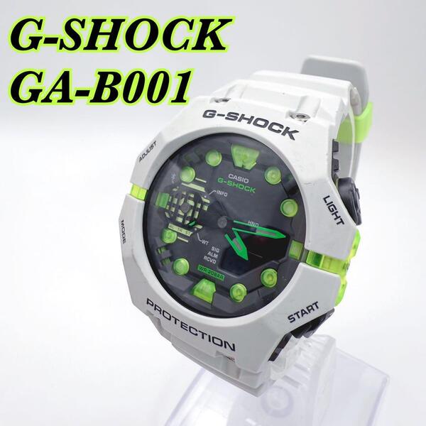 G-SHOCK GA-B001 GA-B001MW-8AJF ライトグレー イエローグリーン Virtual mix web限定 Virtual mix series Bluetooth カーボンコアガード