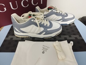 GUCCI グッチ スニーカー 未使用サイズ8 約27cm 786186 送料別 交換用シューレース 保存袋