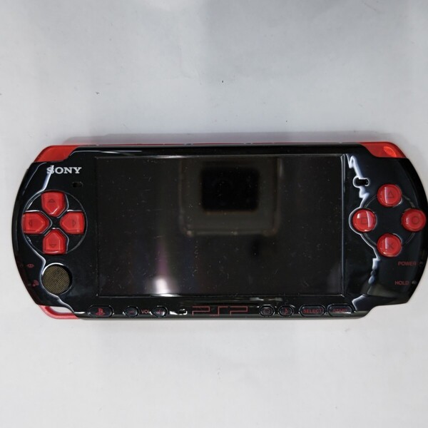 7 送料無料S95893 SONY PlayStation Portable PSP-3000 本体 レッド ジャンク バッテリーなし ゲーム機