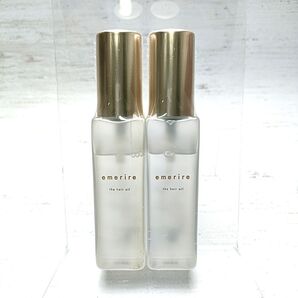 【シュリンク付き未開封品/2本】emerire エメリル ザ ヘアオイル 40ml 椿 アーモンド ベルガモット イランイラン【匿名配送】