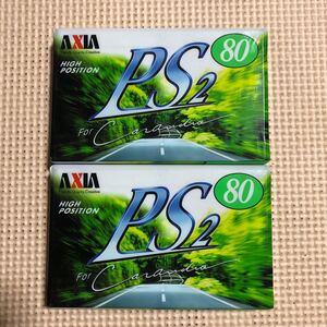 AXIA PS2 80 ハイポジション カセットテープ2本セット【未開封新品】■■