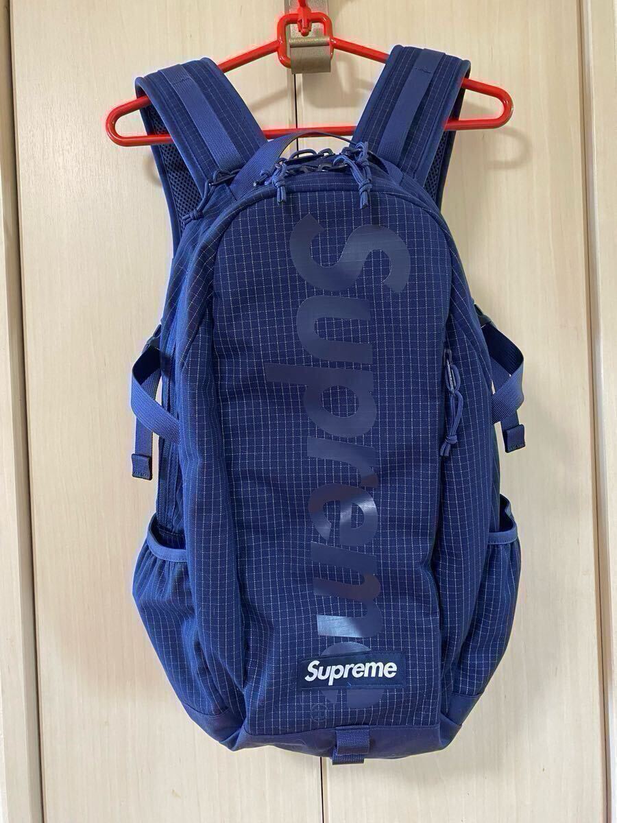 美品 Supreme シュプリーム リュック ブルー バッグパック Supreme(シュプリーム) 24AW Backpack Box Logo ボックスロゴ
