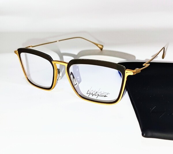 公式ボックス EAN付属 69000円相当 YOHJI YAMAMOTO メガネフレーム 眼鏡 ヨウジヤマモト 1040 401 日本製 ブランド 丸型 黒 メンズ