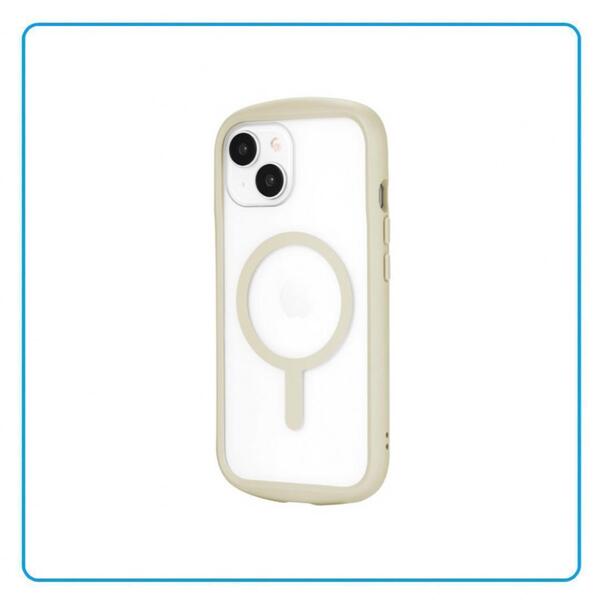 【新品】iPhone 15 14 耐衝撃 高速充電対応 ハイブリッドケース スターライト