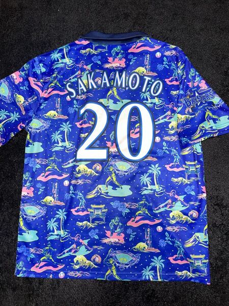 即決 送料無料 横浜DeNAベイスターズ 坂本裕哉 ユニフォーム 東急ハンズ製 Mサイズ スターナイト2022年 襟付き 昇華プリント 市販品