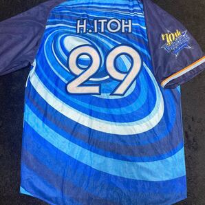 即決 送料無料 送料無料 横浜DeNAベイスターズ 伊藤光 ユニフォーム Lサイズ 刺繍 スターナイト2019 球場配布物ではなく市販品 ブルー 青