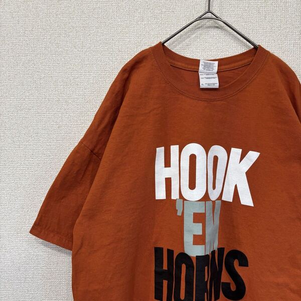 ギルダン tシャツ プリント カレッジ ロゴ アメリカ古着 XL 2139