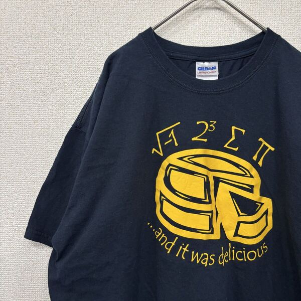 ギルダン tシャツ プリント イラスト 数学 アメリカ古着 XL 2148
