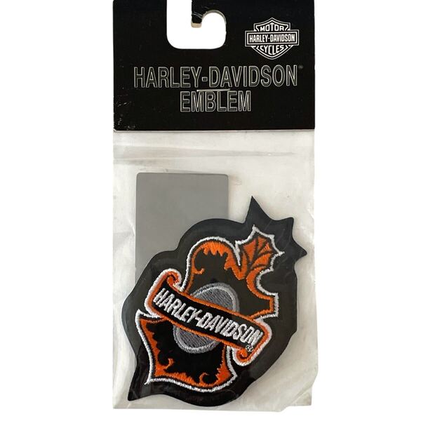 新品 Y2K Harley-Davidson 90s 00s ビンテージ ワッペン パッチ 刺繍 アイロン ハーレーダビッドソン オークリーフ
