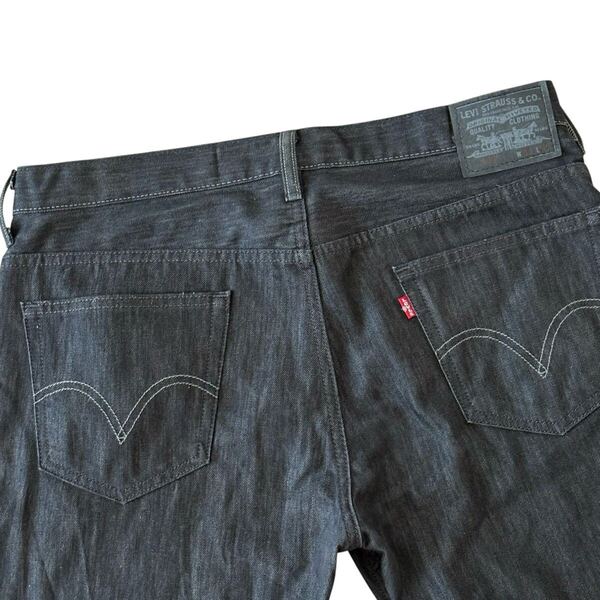 先染め LEVI’S リーバイス 569 W34 LOOSE STRAIGHT ルーズストレート メンズ ジーパン ブラックデニム ジップ 00569-0126 ブラック