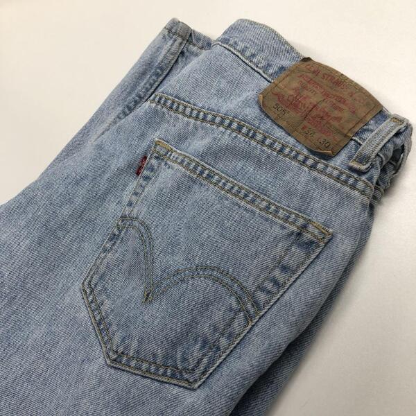 Levi's 505 W34L30 ストレートデニム ライトブルー M
