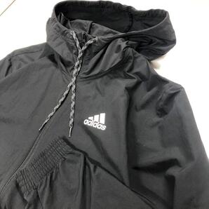 【美品】adidas ナイロンジャケット ブラック メンズXL