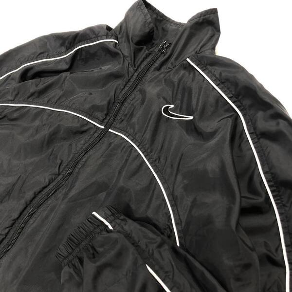 NIKE 90's 白タグ ナイロンジャケット ブラック メンズS