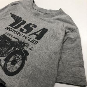 BSA MOTORCYCLES アメリカンバイク 半袖Tシャツ グレー メンズL