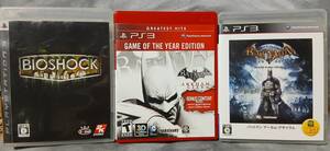 PS3 バットマン アーカム・アサイラム アーカム・シティ バイオショック セット