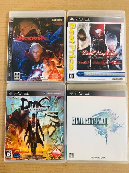 PS3ソフト 4本セット デビルメイクライ 4 HDコレクション DMC ディーエムシー ファイナルファンタジーXⅢ /FF 13プレイステーション3 (M