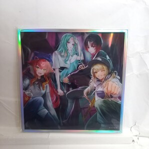 ぶいすぽっ! VSPO オーロラ箔 アクリルジャケット色紙 Queens 如月れん 神成きゅぴ 八雲べに 猫汰つな