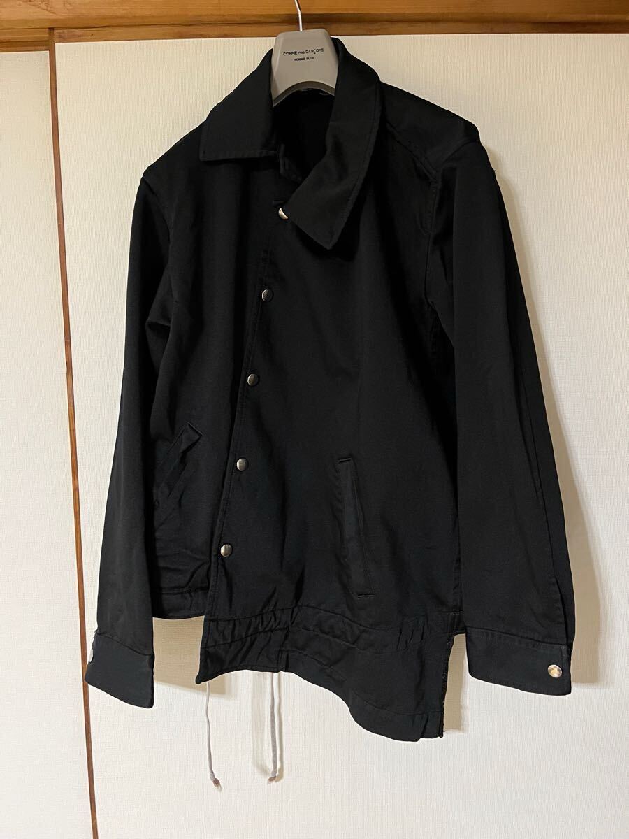 コムデギャルソンオムプリュス 19SS レイヤードジップブルゾン L ブラック COMME des GARCONS HOMME PLUS - simosawa様専用 19ss横タックブルゾン