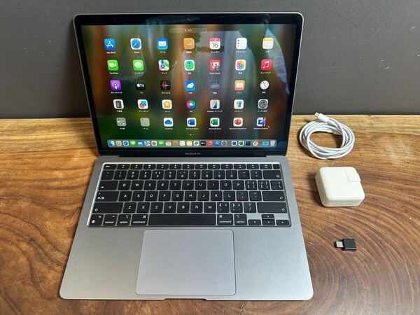 「美品」MacBook Air (13-inch, M1, 2020) /M1 8コア/8GB/SSD256GB/Windows11/office2024/バッテリー89%/CJ435