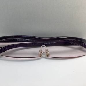 11515 展示美品 ハズキルーペ 1.32倍 コンパクト ラメパープル スリム サングラス Hazuki 拡大鏡 老眼鏡 リーディンググラス