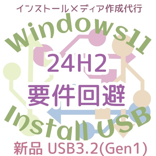 Windows11 Win11 24H2 要件回避 要件非対応 動作要件を満たさない インストールusb リカバリUSB リカバリメディア Windows10アップグレード