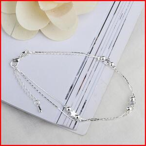 アンクレット ブレスレット 925 刻印入り #O15# 金アレ対応 星 スター レディース かわいい つけっぱなし おしゃれ 夏