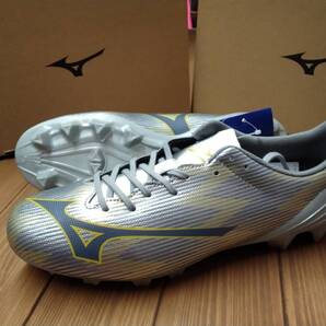 ミズノ MIZUNO サッカーシューズ サッカースパイク ミズノ アルファⅡ SELECT P1GA2565 04/ギャラクシーシルバー 固定式 人工皮革 26,0cm