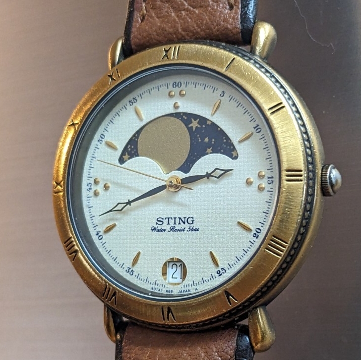 【外観美品/新品電池】CASIO STING ムーンフェイズ デイデイト Yahoo!オークション -「sting」(その他) (カシオ)の落札相場