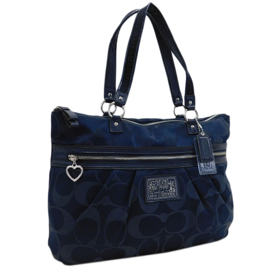 COACH Poppy バッグ ネイビー/ゴールド 2025年最新】Yahoo!オークション -コーチ coach ポピーの中古品