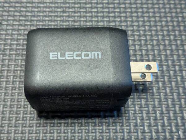 ◎0707u1048 エレコム 充電器 Type-C 2ポート 65W PD対応 PPS対応 QC3.0対応 Magsafe3対応 折りたたみ式プラグ ブラック EC-AC4365BK
