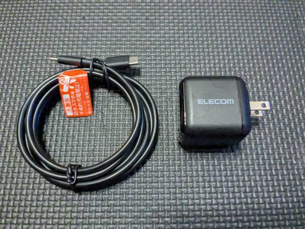 ◎0707u3150 エレコム 充電器 65W PD対応 Type-Cケーブル付属 (2m) Type-C 1ポート PPS対応 GaN II採用 PSE認証 ブラック EC-AC8765BK
