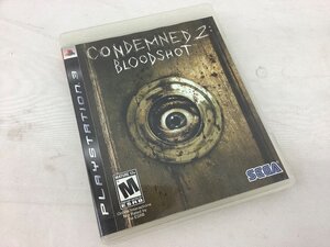 SEGA PS3ソフト/CONDEMNED2 BLOODSHOT 動作未確認 ACB ジャンク品