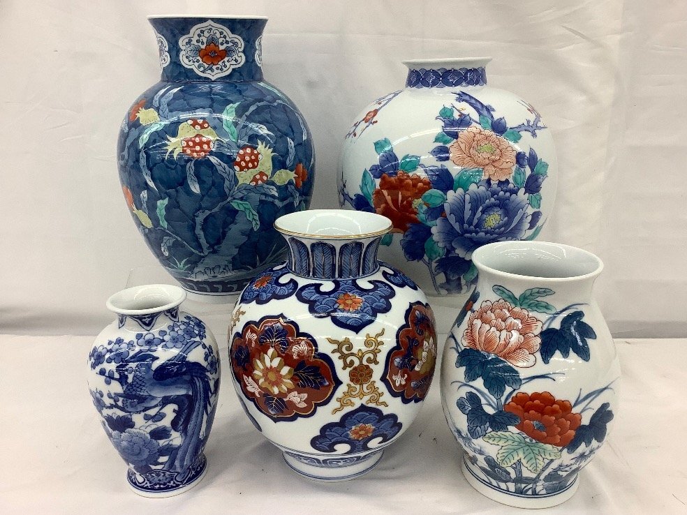 【鍋島焼】 花瓶 木箱付き Yahoo!オークション -「鍋島焼 花瓶」の落札相場・落札価格