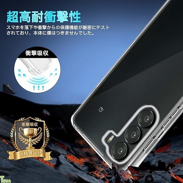 クリア ワイヤレス充電 対応 薄型 耐衝撃 ストラップホール付き ソフト TPU素材 ヌビア ZTE Nubia S 5G 保護 バンパー ケース カバー