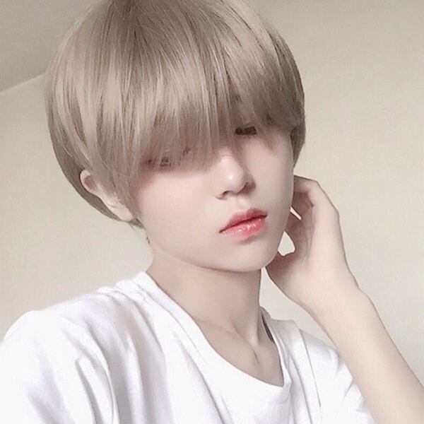 Mw5◎フルウィッグ ファッションウィッグ ショート 金髪 男装 コスプレ 耐熱 かつら