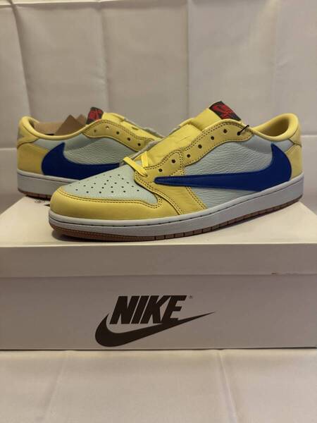 ナイキ×トラヴィススコット ジョーダン カナリーTravis Scott × Nike Women’s AirJordan 1 Retro Low OG “Canary”