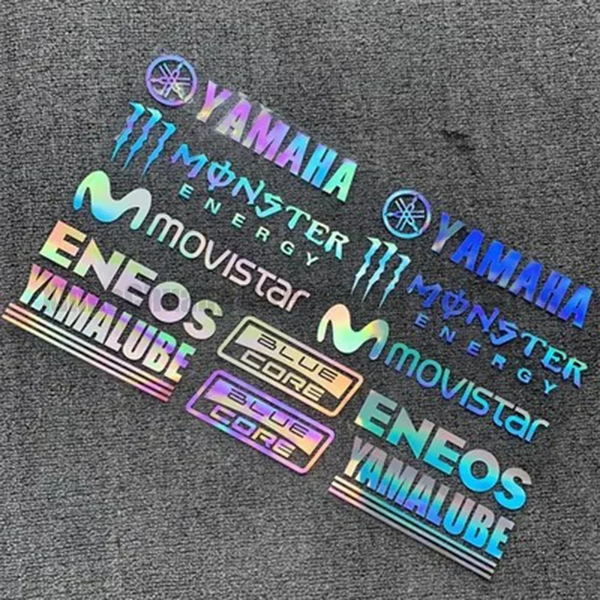●ゆうパケット送料無料●YAMAHA●ヤマハ ステッカー デカール 反射 防水 カッティングステッカー ホログラム⑤ モンスターエナジー