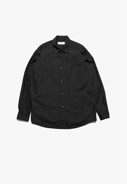 未使用グラフペーパーGraphpaper / Broad Regular Collar Shirt (GM251-50005B)ブラックサイズ2