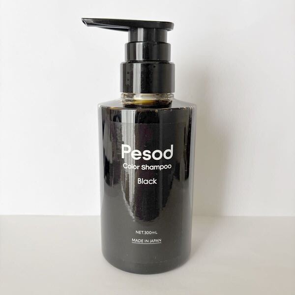 Pesod カラーシャンプー ブラック 300ml 白髪染め 頭皮ケアと保湿・補修成分を贅沢に配合したカラーシャンプー 定価4980円