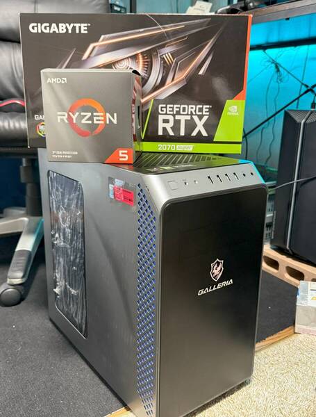 GALLERIA 中古ゲーミングPC RYZEN53600X GPU GIGABYTE RTX2070SUPRE