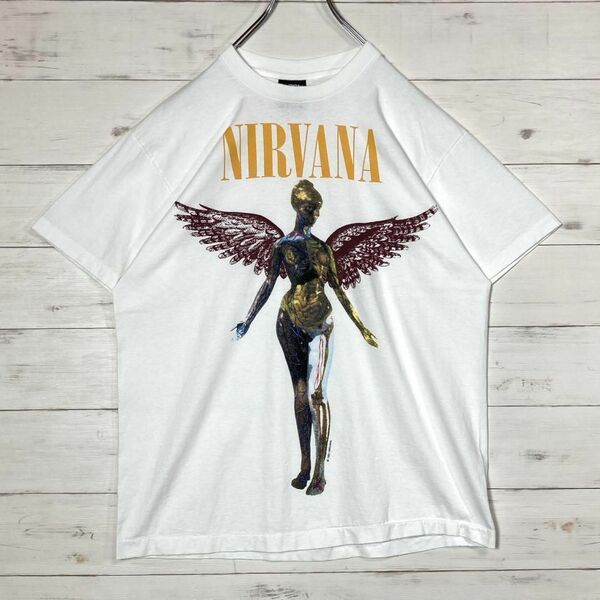 NIRVANA IN UTERO1993 ニルヴァーナ yellowLogo L