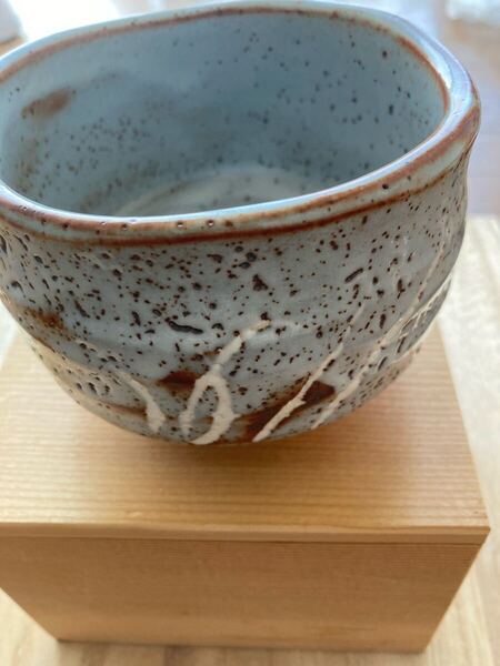 茶碗 『美濃焼』『秀山窯造』『紅志野茶碗』 抹茶碗 共箱 茶道具 織部茶碗 茶器
